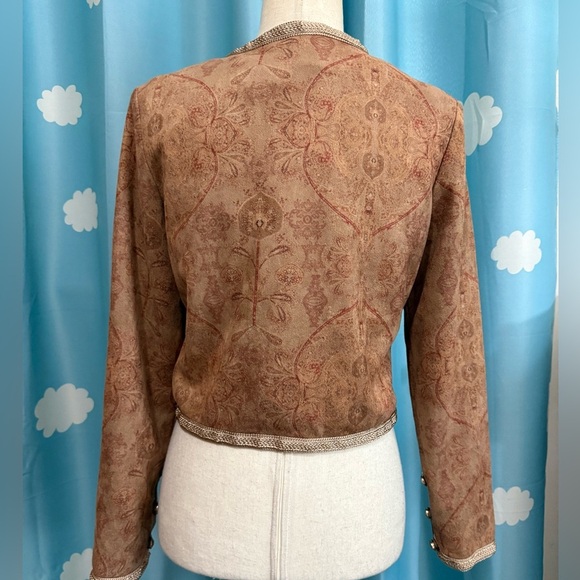 Cider paisley band jacket, military- top M - Picture 3 of 5